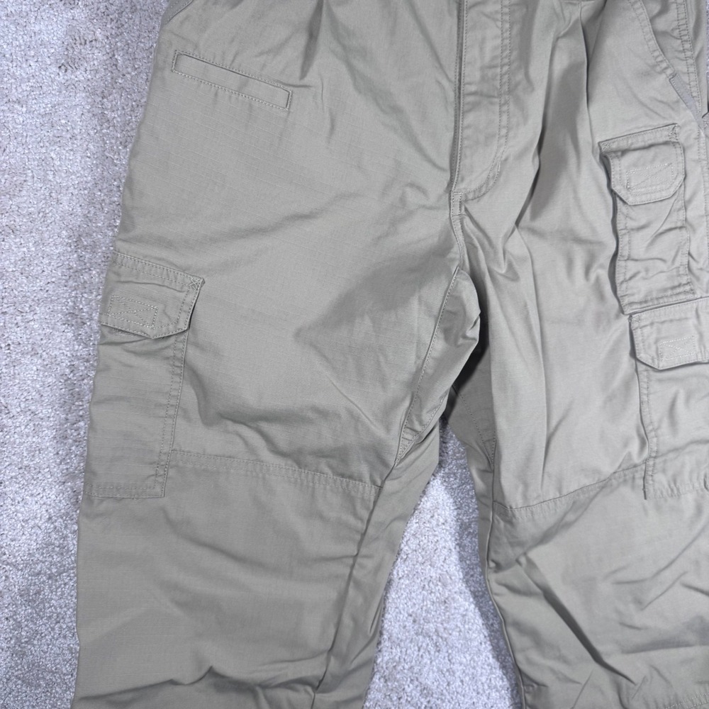 5.11 Tactical Mens Ripstop Cargo Pants Khaki Tan 32x30 Multi-Pocket Workwear - Picture 5 of 12